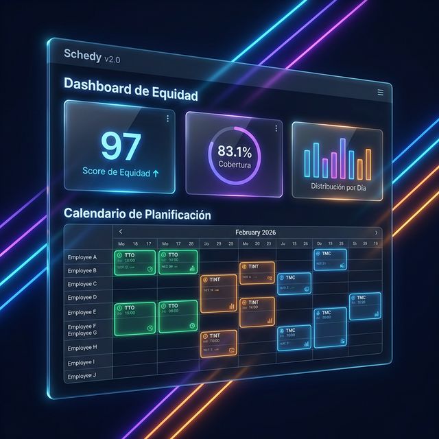 Schedy v2 Dashboard Preview